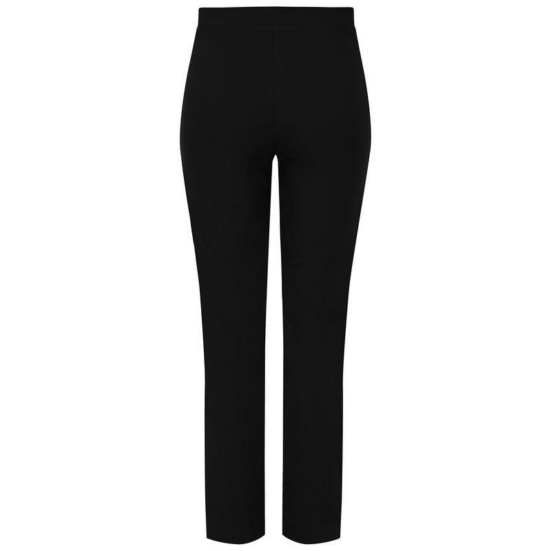 Fleece Lined Pull On Bengaline Trouser Black