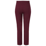 Fleece Lined Pull On Bengaline Trouser Bordeaux