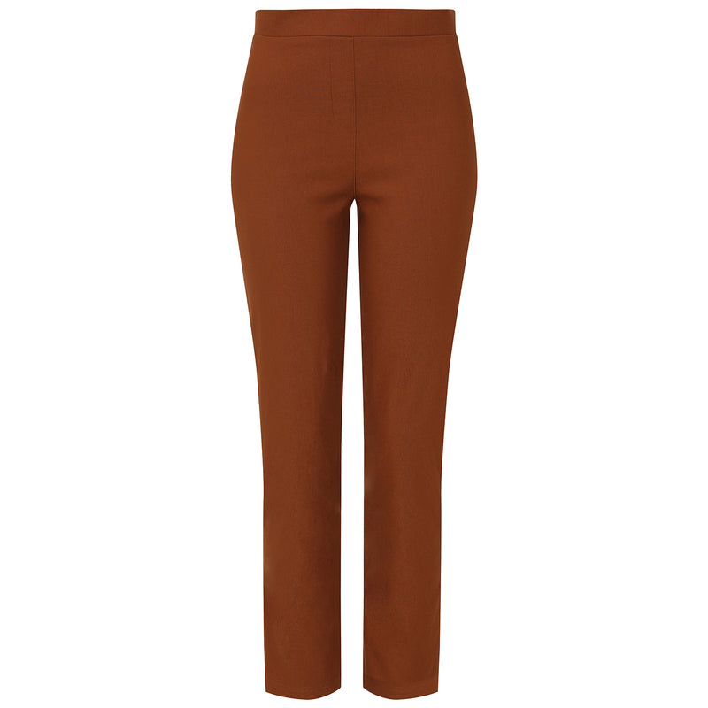 Fleece Lined Pull On Bengaline Trouser Rich Amber