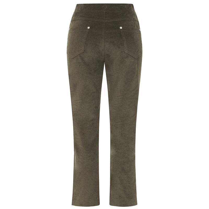 Corduroy Jean Style Trousers Khaki