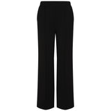 Wide Leg Ponte Stretch Trouser Black