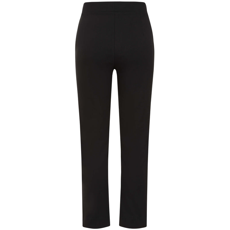 Pintuck Bengaline Stretch Trousers Black