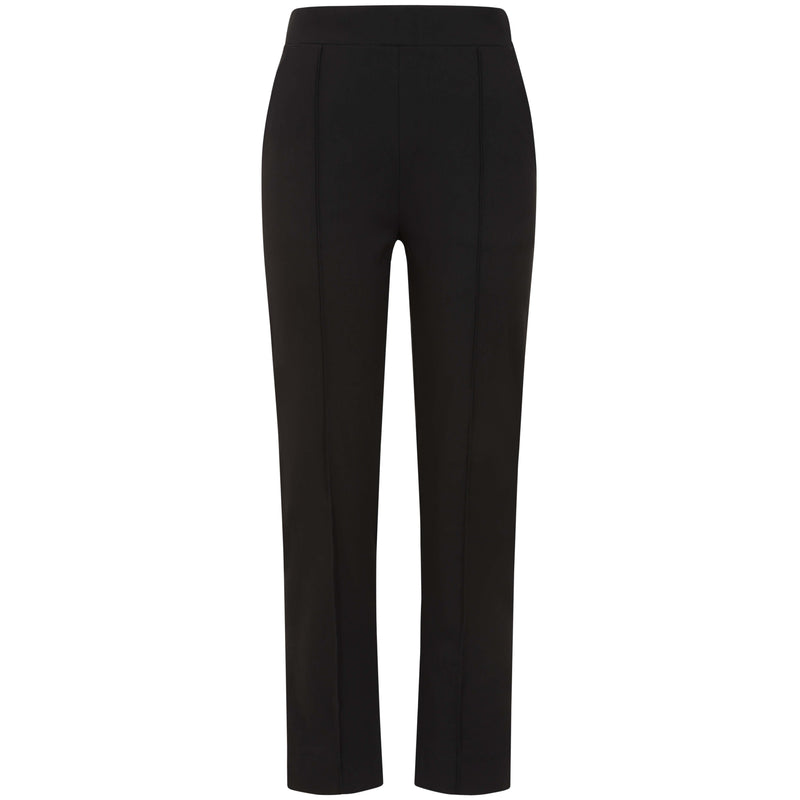 Pintuck Bengaline Stretch Trousers Black