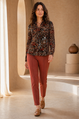 Pintuck Bengaline Trousers