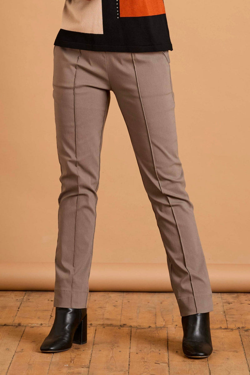 Pintuck Bengaline Stretch Trousers