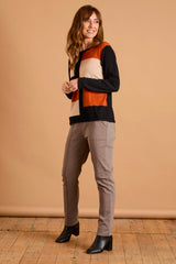 Pintuck Bengaline Stretch Trousers