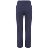 Pintuck Bengaline Stretch Trousers Navy