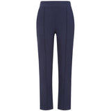 Pintuck Bengaline Stretch Trousers Navy