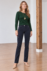 Combat Style Denim Trousers
