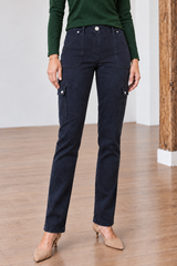 Combat Style Denim Trousers