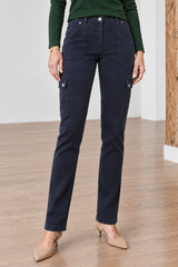 Combat Style Denim Trousers