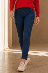 Combat Style Denim Trousers