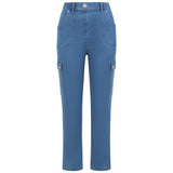 Stretch Denim Combat Trousers