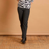 Jean Style Ponte Stretch Trouser Dark Charcoal