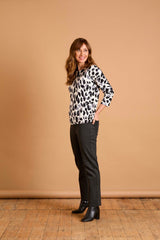 Jean Style Ponte Stretch Trouser Dark Charcoal