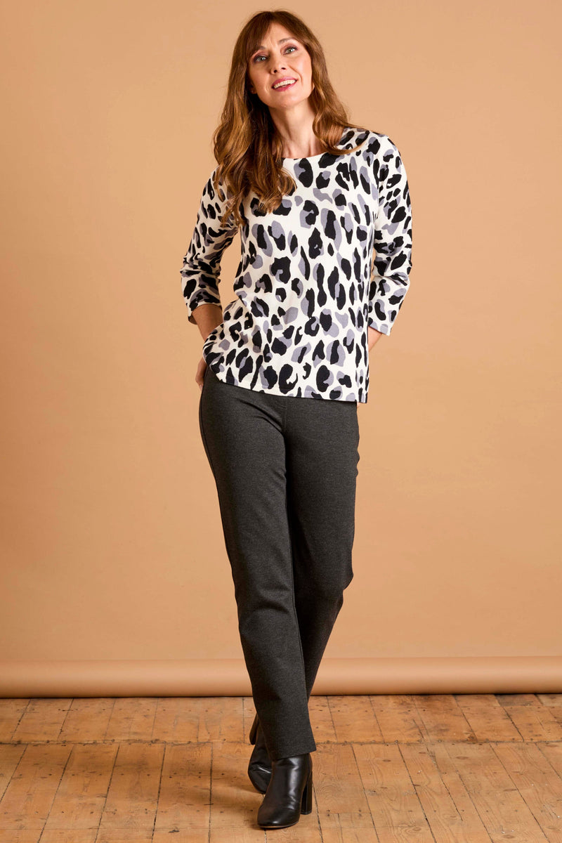 Jean Style Ponte Stretch Trousers