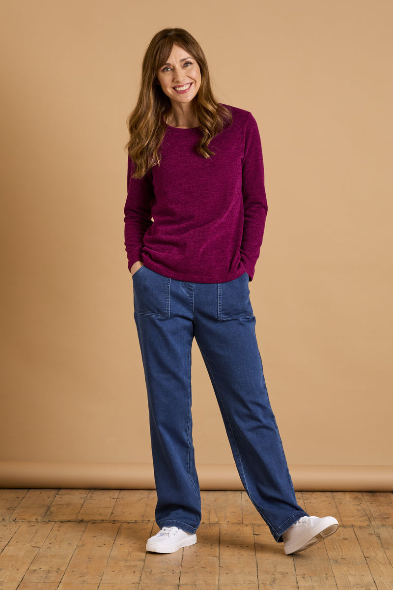 Soft Stretch Denim Trouser Denim