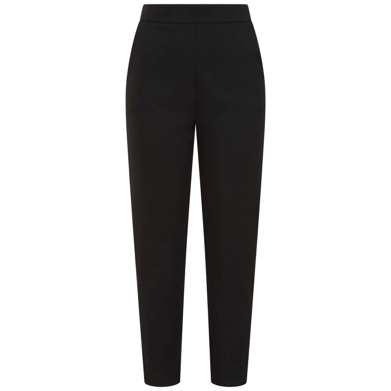 Bengaline Tapered Leg Trousers Black