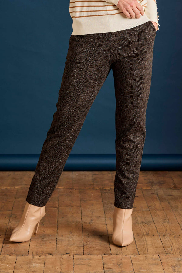 Patterned Ponte Joggers