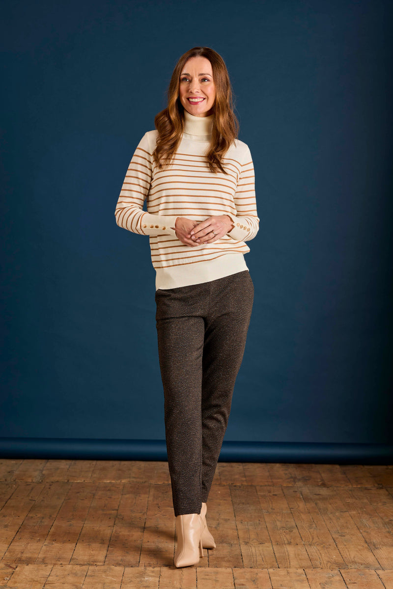 Patterned Ponte Joggers