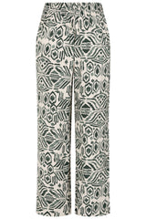 Wide Leg Aztec Print Trousers