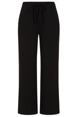 Wide Leg Jersey Trousers