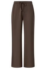 Wide Leg Jersey Trousers