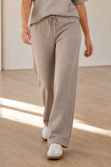 Wide Leg Jersey Trousers