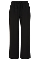Wide Leg Crinkle Trousers