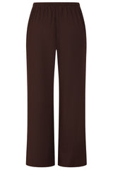 Wide Leg Crinkle Trousers