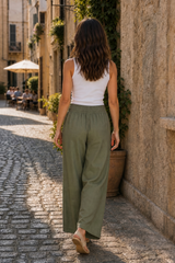 Shirred Waist Trousers
