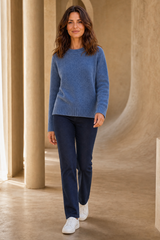 Straight Leg Denim Trousers