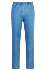 Straight Leg Denim Trousers