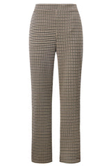 Check Pattern Ponte Trousers