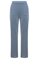 Striped Denim Trousers