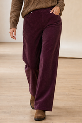 Cord Wide Leg Trousers