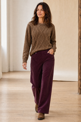 Cord Wide Leg Trousers