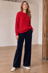 Cord Wide Leg Trousers