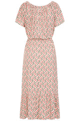 Printed Off The Shoulder Dress