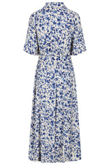 Maxi Floral Print Shirt Dress