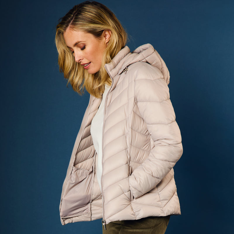 Packaway Quilted Jacket Mink