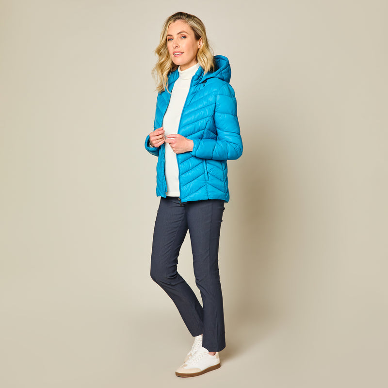 Teal padded jacket online