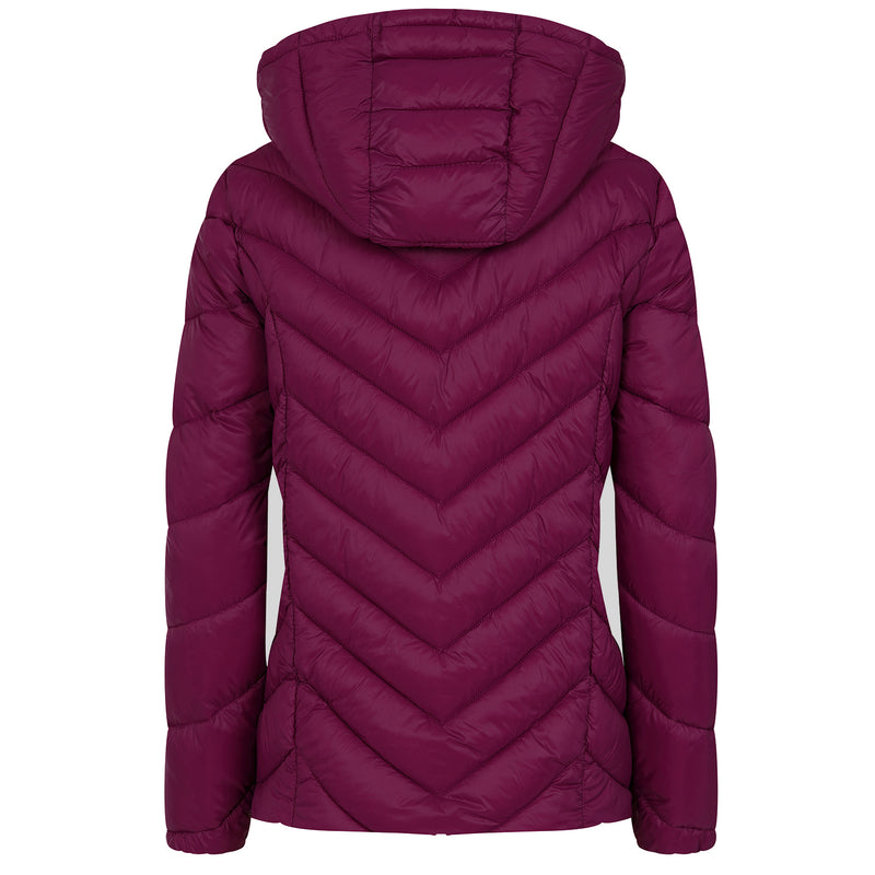 Packaway Quilted Jacket Berry