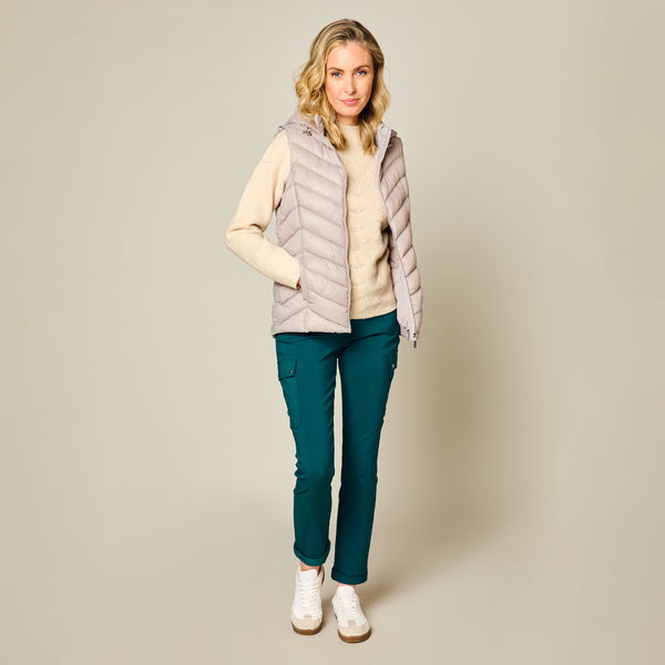 Packaway Quilted Gilet Mink