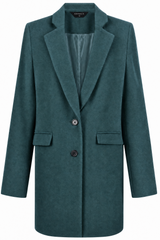Single Breasted Revere Collar Coat