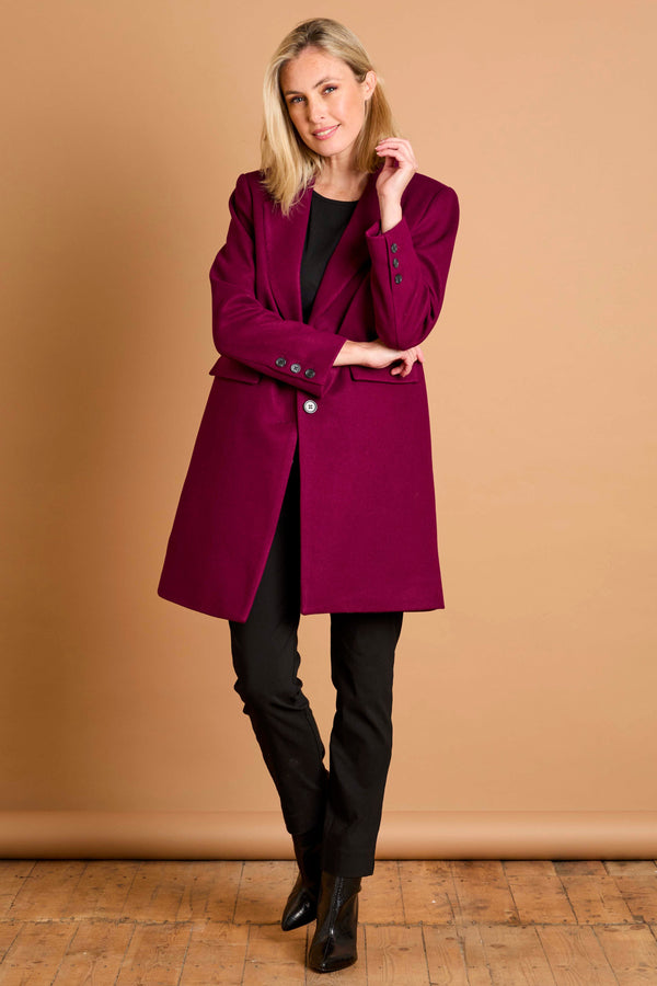 Single Breasted Revere Collar Coat