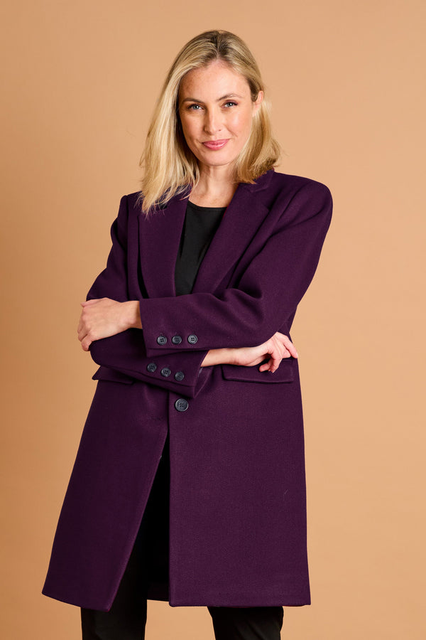 Single Breasted Revere Collar Coat