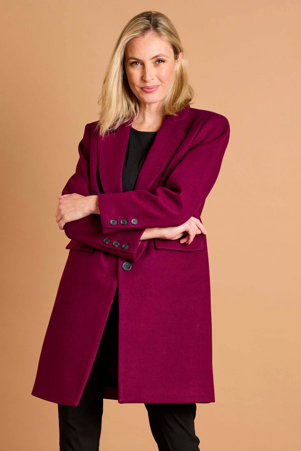 Single Breasted Revere Collar Coat