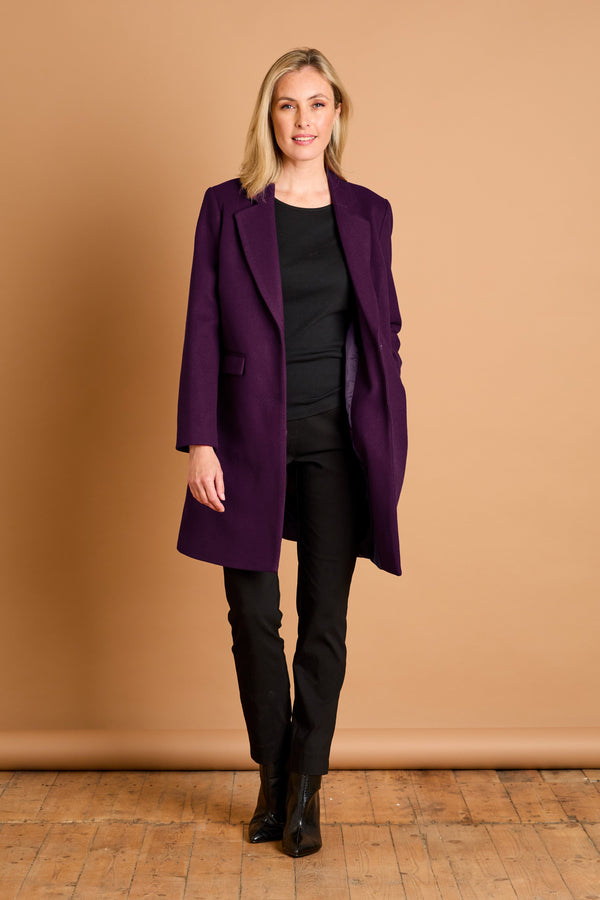 Single Breasted Revere Collar Coat