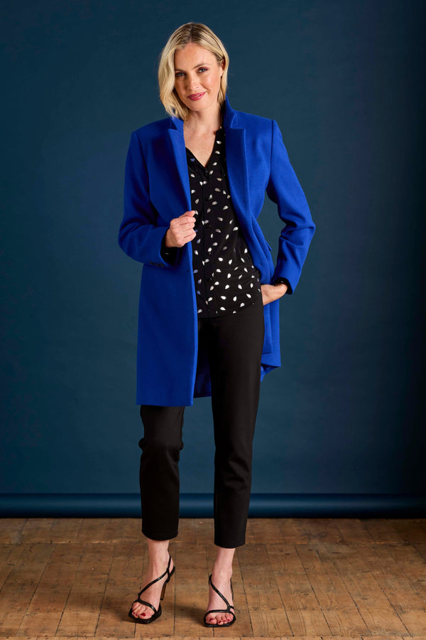Single Breasted Revere Collar Coat